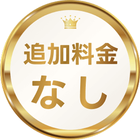 追加料金なし